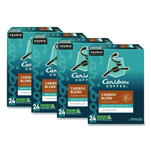 Image of Caribou Coffee® 5000330135 Caribou Blend Coffee K-Cups, 96/carton