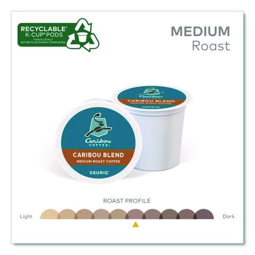 Image of Caribou Coffee® 5000330135 Caribou Blend Coffee K-Cups, 96/carton