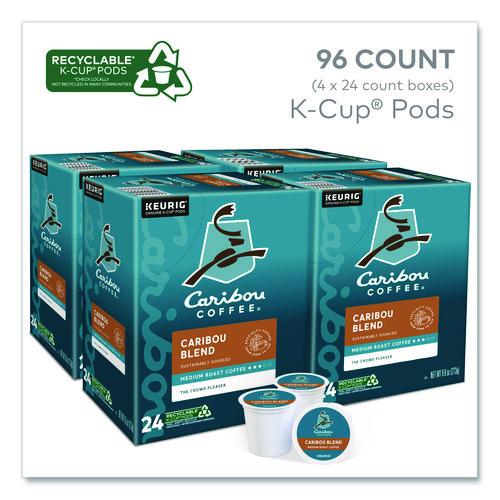 Image of Caribou Coffee® 5000330135 Caribou Blend Coffee K-Cups, 96/carton