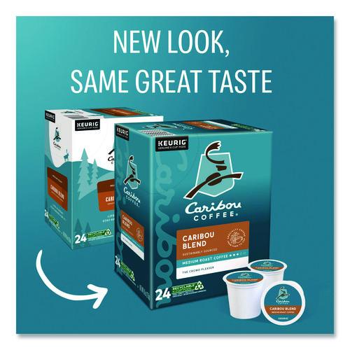 Image of Caribou Coffee® 5000330135 Caribou Blend Coffee K-Cups, 96/carton