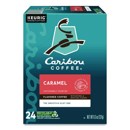 Image of Caribou Coffee® 5000330787 Caramel Hideaway K-Cups, Mild Roast, 24/box