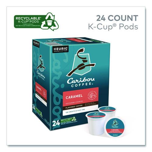 Image of Caribou Coffee® 5000330787 Caramel Hideaway K-Cups, Mild Roast, 24/box