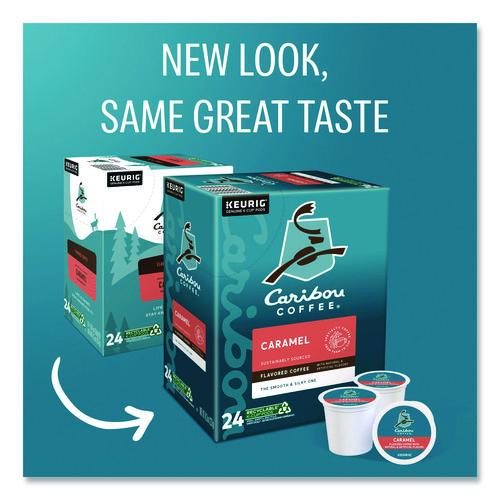 Image of Caribou Coffee® 5000330787 Caramel Hideaway K-Cups, Mild Roast, 24/box