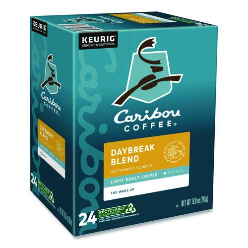 Image of Caribou Coffee® 5000330136 Daybreak Morning Blend Coffee K-Cups, 24/box