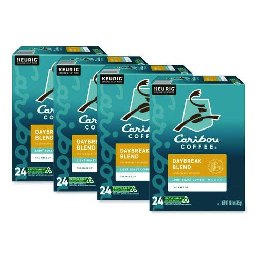 Image of Caribou Coffee® 5000330136 Daybreak Morning Blend Coffee K-Cups, 96/carton