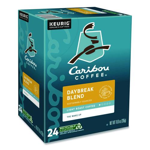 Image of Caribou Coffee® 5000330136 Daybreak Morning Blend Coffee K-Cups, 96/carton