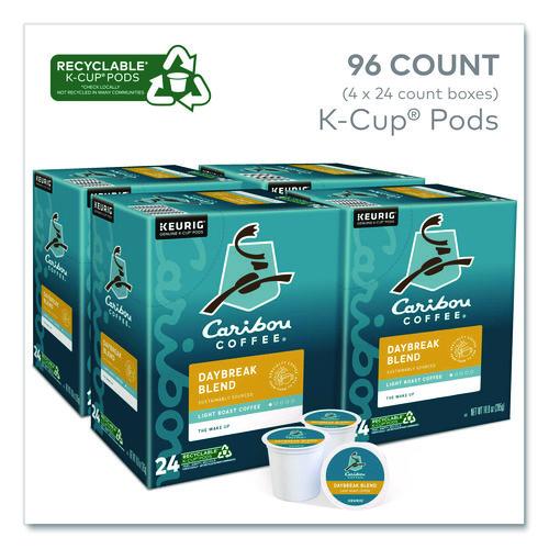 Image of Caribou Coffee® 5000330136 Daybreak Morning Blend Coffee K-Cups, 96/carton
