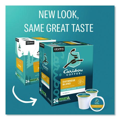 Image of Caribou Coffee® 5000330136 Daybreak Morning Blend Coffee K-Cups, 96/carton