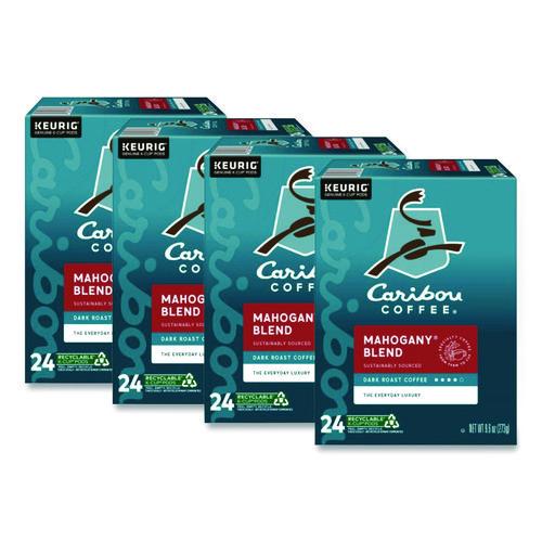 Image of Caribou Coffee® 5000330134 Mahogany Coffee K-Cups, 96/carton