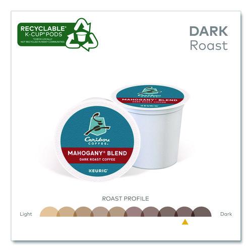 Image of Caribou Coffee® 5000330134 Mahogany Coffee K-Cups, 96/carton