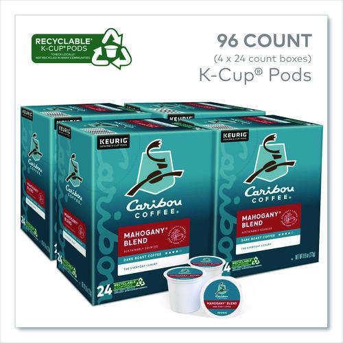 Image of Caribou Coffee® 5000330134 Mahogany Coffee K-Cups, 96/carton