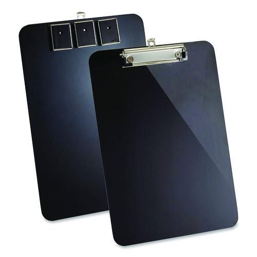 Image of Officemate Plastic Magnetic Clipboard, 1.5" Clip Capacity, Holds 8 x 11.5 Sheets, Black