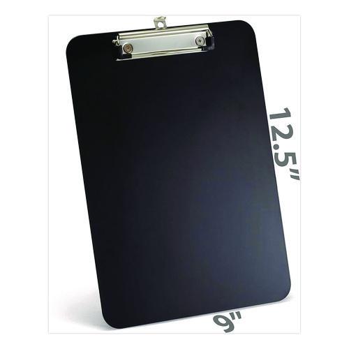 Image of Officemate Plastic Magnetic Clipboard, 1.5" Clip Capacity, Holds 8 x 11.5 Sheets, Black