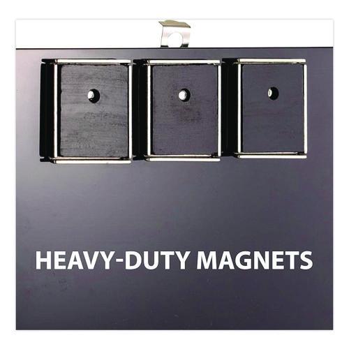 Image of Officemate Plastic Magnetic Clipboard, 1.5" Clip Capacity, Holds 8 x 11.5 Sheets, Black