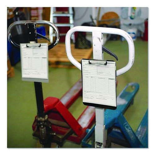 Image of Officemate Plastic Magnetic Clipboard, 1.5" Clip Capacity, Holds 8 x 11.5 Sheets, Black