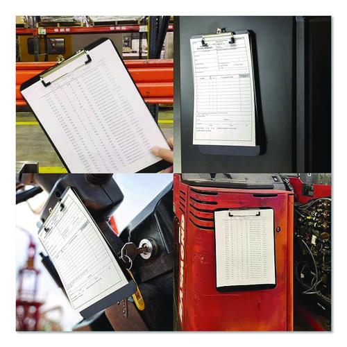 Image of Officemate Plastic Magnetic Clipboard, 1.5" Clip Capacity, Holds 8 x 11.5 Sheets, Black
