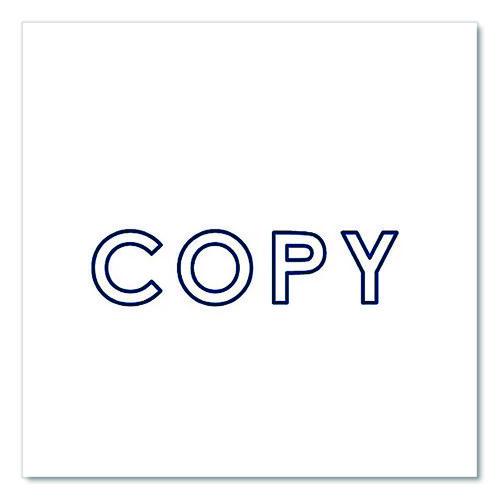 Image of Offistamp® 034501 Pre-Inked Message Stamp, Copy, 1.63" X 0.38", Blue Ink