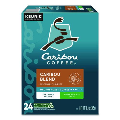 Image of Caribou Coffee® 5000330137 Caribou Blend Decaf Coffee K-Cups, 24/box