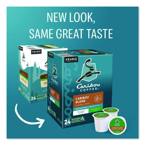 Image of Caribou Coffee® 5000330137 Caribou Blend Decaf Coffee K-Cups, 24/box