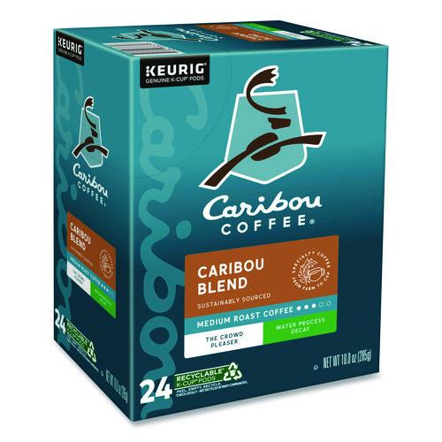 Image of Caribou Coffee® 5000330137 Caribou Blend Decaf Coffee K-Cups, 96/carton