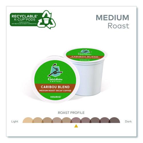 Image of Caribou Coffee® 5000330137 Caribou Blend Decaf Coffee K-Cups, 96/carton