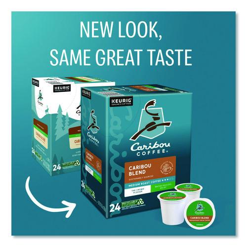 Image of Caribou Coffee® 5000330137 Caribou Blend Decaf Coffee K-Cups, 96/carton