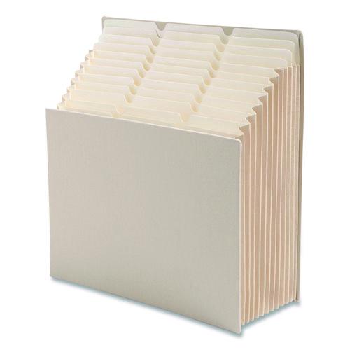 Image of Smead 70226 Stadium File, 10.5" Expansion, 12 Sections, 1/3-Cut Tabs, Letter Size, Beige