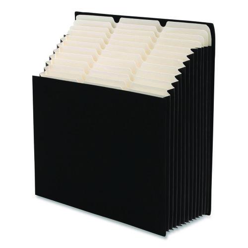 Image of Smead 70227 Stadium File, 10.5" Expansion, 12 Sections, 1/3-Cut Tabs, Letter Size, Charcoal