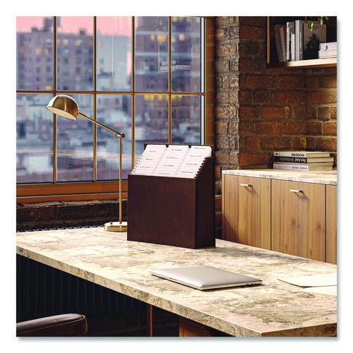 Image of Smead 70228 Stadium File, 10.5" Expansion, 12 Sections, 1/3-Cut Tabs, Letter Size, Saddle