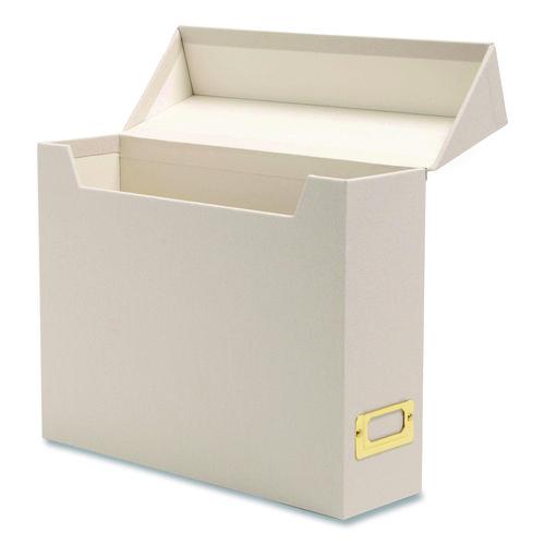 Image of Smead Flip Top Box, Letter Files, 13 x 3.7 x 10, Beige