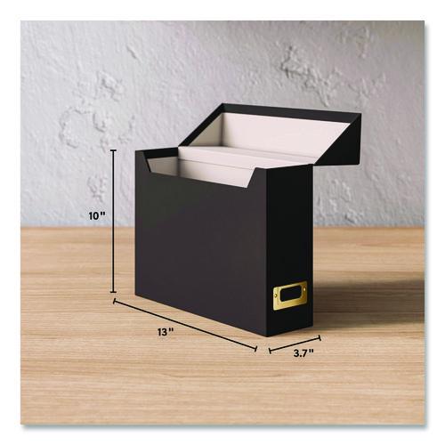 Image of Smead Flip Top File Box, Letter Files, 13 x 3.7 x 10, Charcoal