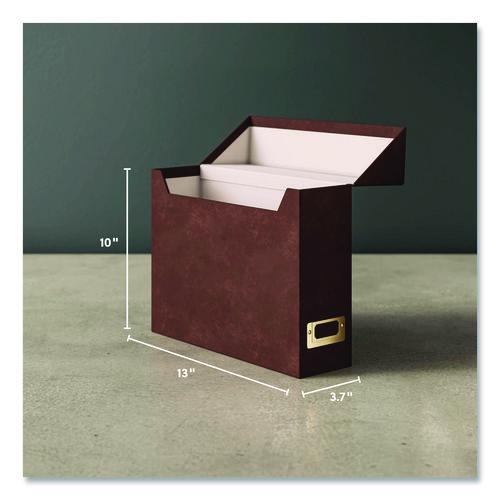 Image of Smead Flip Top File Box, Letter Files, 13 x 3.7 x 10, Saddle