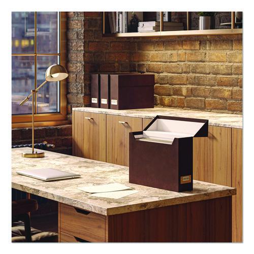 Image of Smead Flip Top File Box, Letter Files, 13 x 3.7 x 10, Saddle