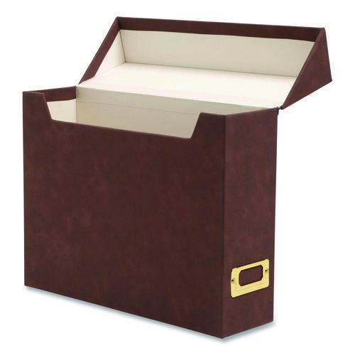Image of Smead Flip Top File Box, Letter Files, 13 x 3.7 x 10, Saddle