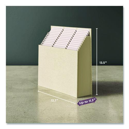 Image of Smead 70226 Stadium File, 10.5" Expansion, 12 Sections, 1/3-Cut Tabs, Letter Size, Beige