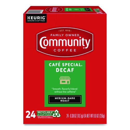 Image of Community Coffee® 5000374327 Cafe Special Decaf K-Cups, 24/Box