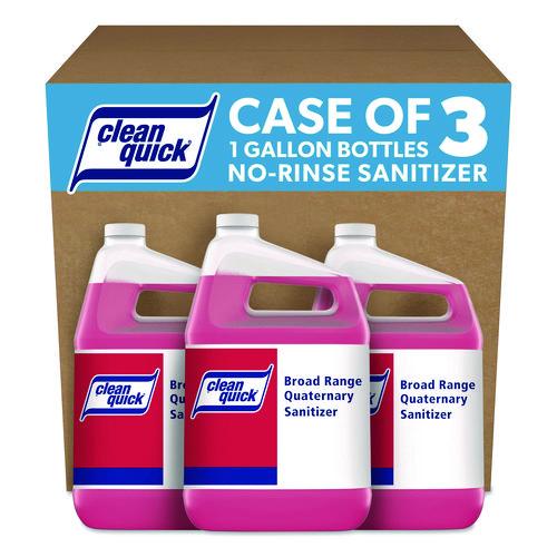 Image of Clean Quick® 07535 Broad Range Quaternary Sanitizer, Sweet Scent, 1 Gal Bottle, 3/carton