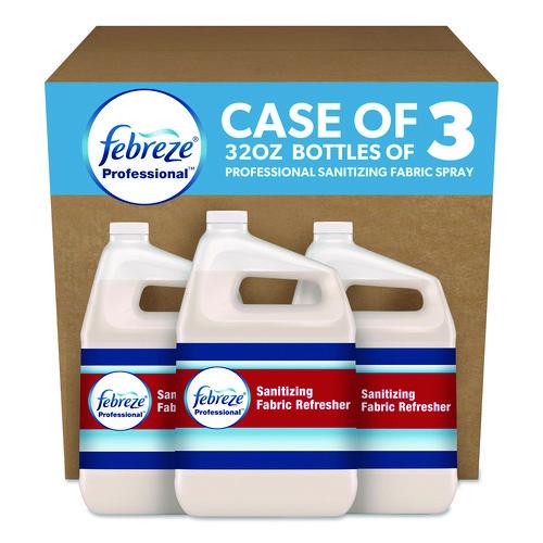 Image of Febreze® 72136 Professional Sanitizing Fabric Refresher, Light Scent, 1 Gal Bottle, Ready To Use, 3/carton