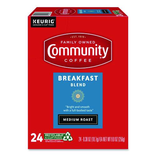 Image of Community Coffee® 5000374324 Breakfast Blend K-Cup, 24/Box