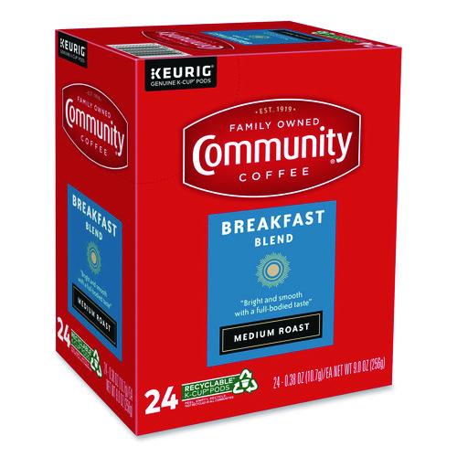 Image of Community Coffee® 5000374324 Breakfast Blend K-Cup, 24/Box