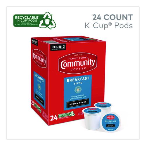 Image of Community Coffee® 5000374324 Breakfast Blend K-Cup, 24/Box