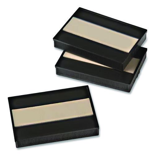 Image of OffistampÂ® Un-Inked Replacement Pad for Self-Inking Stamps, One-Color, Compatible with Black Ink Only, 1.13" x 0.75", 3/Pack
