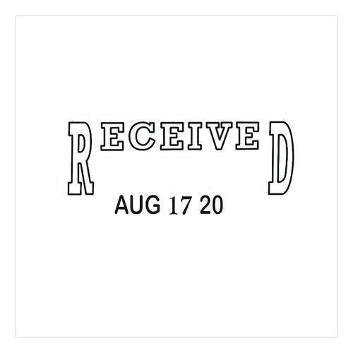 Image of Offistamp® 034522 Traditional Message Dater, 5 Years, Received, 1.63" X 0.88"