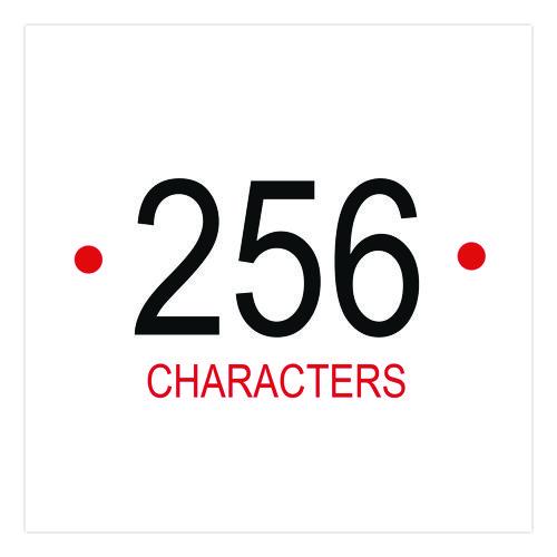 Image of Creative Start® 098135 Peel-and-Stick Letters, Numbers and Symbols, 1" Tall, Black Characters, White Background, 256 Pieces