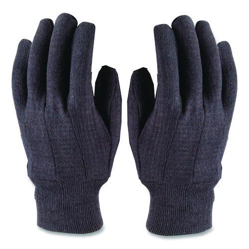 Image of PIP Polyester/cotton Jersey Gloves, Men's, Brown, 12 Pairs