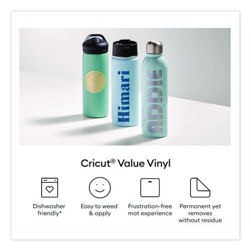 Image of Cricut® 2011337 Premium Permanent Vinyl, 12 x 12, Assorted Colors, 6/Pack