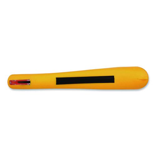 Image of CrewSafe X-traSafe CU Safety Utility Knife, Plastic Handle, Yellow, 6/Pack