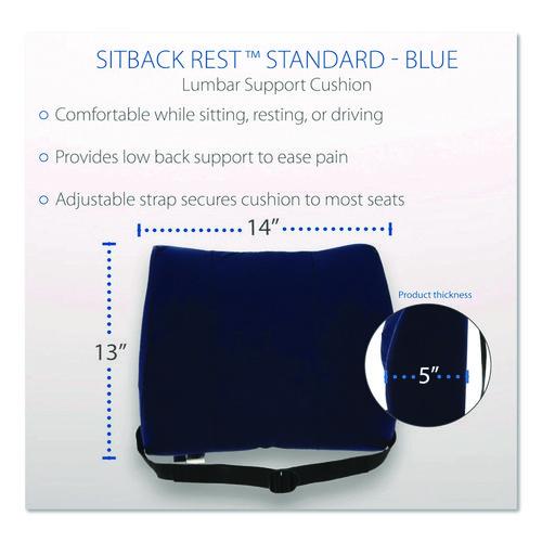 Image of Core Products® 400NAVY Sitback Standard Lumbar Back Support , 13 X 14, Blue