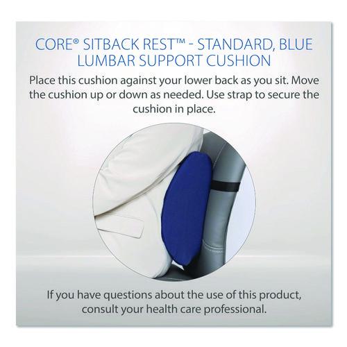 Image of Core Products® 400NAVY Sitback Standard Lumbar Back Support , 13 X 14, Blue
