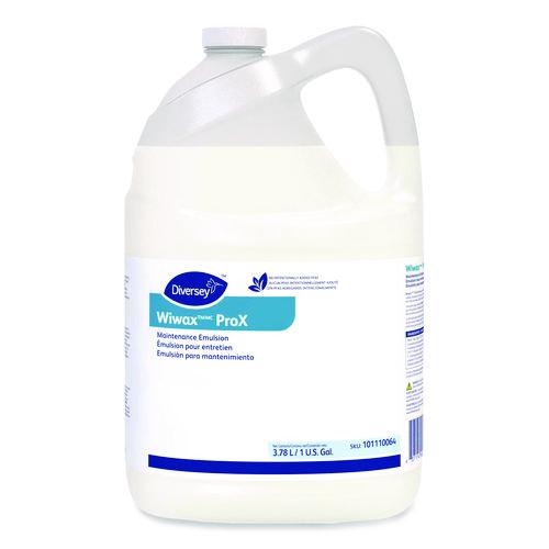 Image of Diversey 101110064 Wiwax ProX Maintenance Emulsion, 1 gal Bottle, 4/Carton